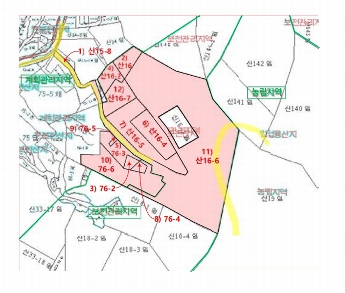 2024타경32565 경상남도 거제시 하청면 석포리 산15-8 임야 경매 이미지