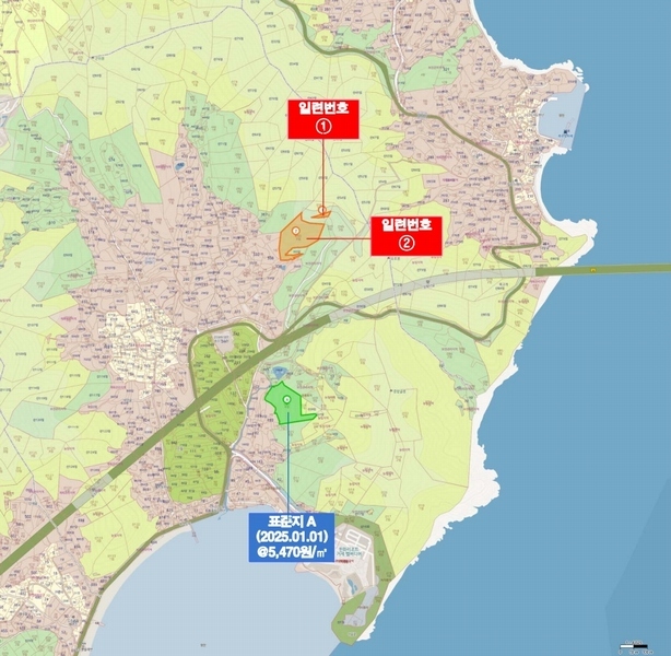 2025타경21068 경상남도 거제시 장목면 농소리 산50-3 임야 경매 이미지
