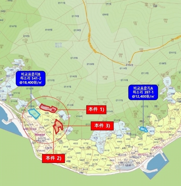 2025타경21287 경상남도 통영시 한산면 하소리 512-4 농지 경매 이미지