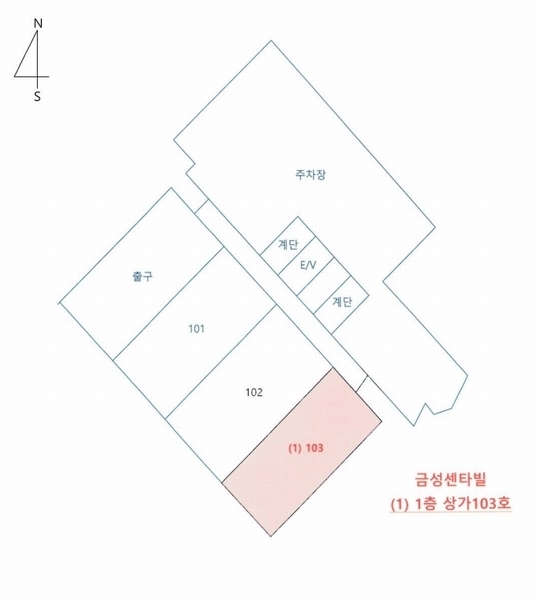 2025타경21369 경상남도 통영시 충렬로 14-27, 금성센타빌 1층 상가103호 근린상가 경매 이미지