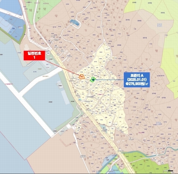 2025타경21512 경상남도 거제시 연초면 한내리 577 대지 경매 이미지