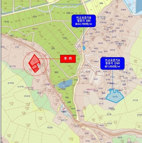 2025타경21570 경상남도 고성군 하이면 월흥리 산185-3 농지 경매 이미지