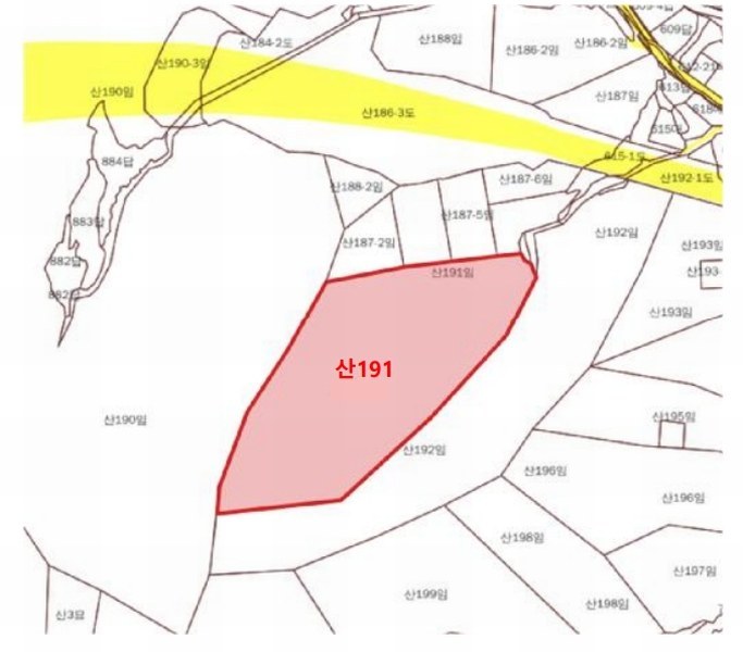 2025타경21595 경상남도 거제시 덕포동 산191 임야 경매 이미지