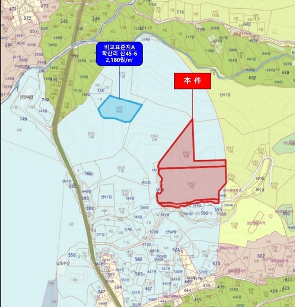 2025타경21667 경상남도 거제시 둔덕면 학산리 산42-9 임야 경매 이미지