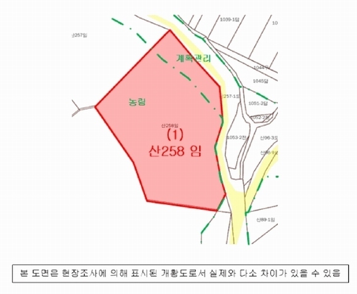2025타경21795 경상남도 고성군 마암면 삼락리 산258 임야 경매 이미지