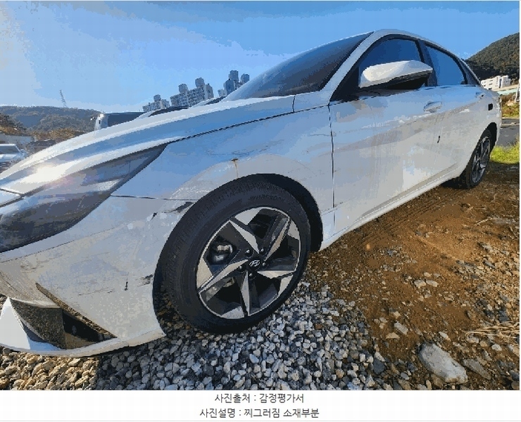 2025타경22096 경상남도 통영시 용남면 동달리 863, 그린자동차보관 주차장 아반떼 경매 이미지