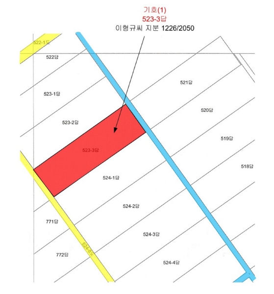 2009타경23302 경상남도 의령군 부림면 감암리 523-3 농지 경매 이미지