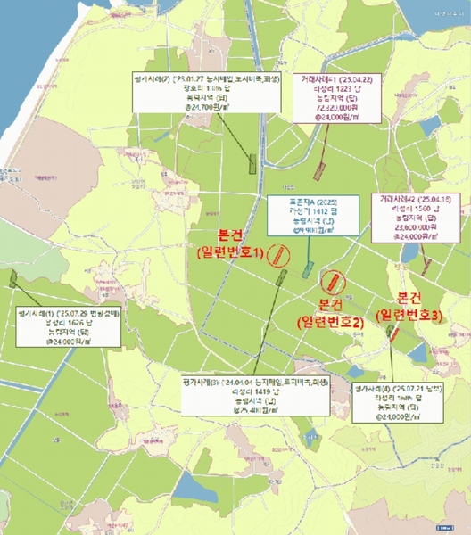 2025타경320 전북특별자치도 고창군 해리면 라성리 1686 농지 경매 이미지