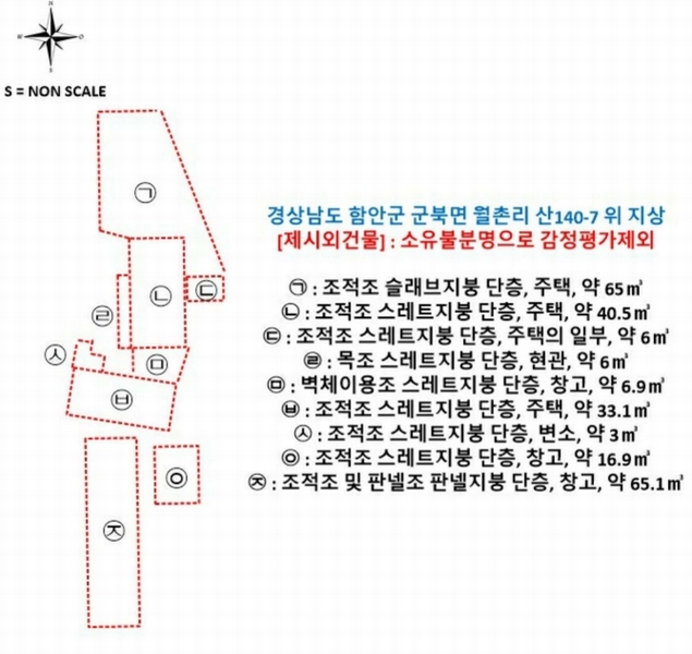 2025타경261 경상남도 함안군 군북면 월촌리 산140-7 임야 경매 이미지