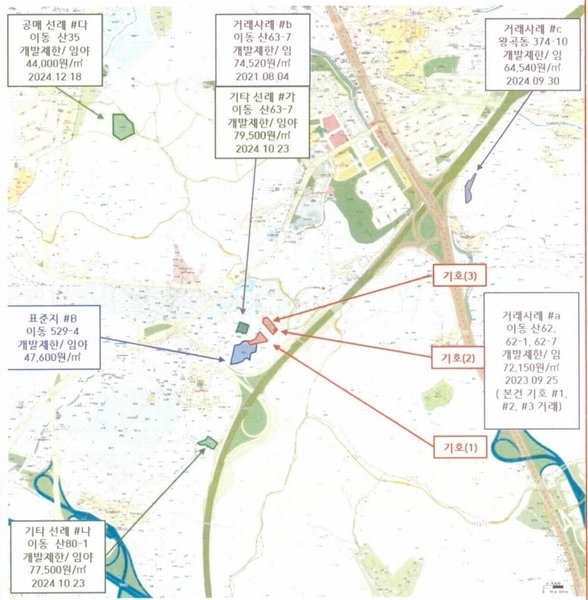 2025타경1277 경기도 의왕시 이동 산62-1 임야 경매 이미지