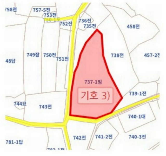 2025타경30419 전북특별자치도 부안군 줄포면 난산리 737-1 임야 경매 이미지