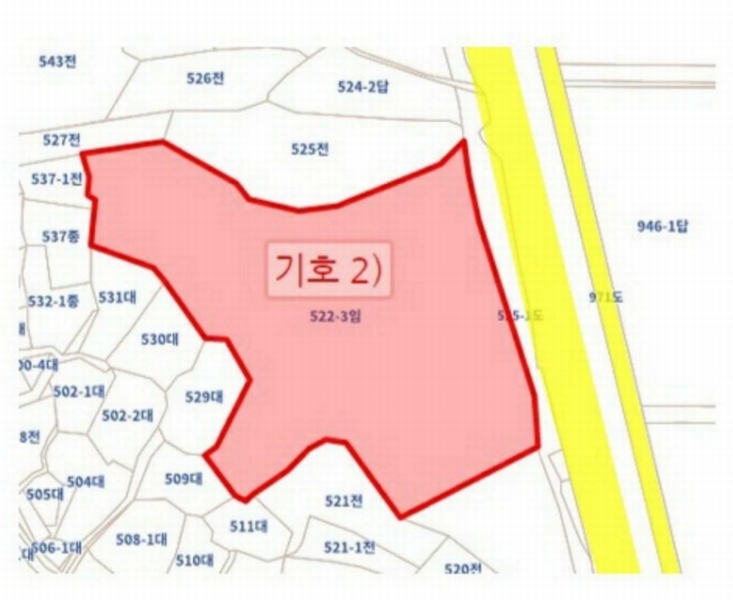 2025타경30419 전북특별자치도 부안군 줄포면 난산리 522-3 임야 경매 이미지
