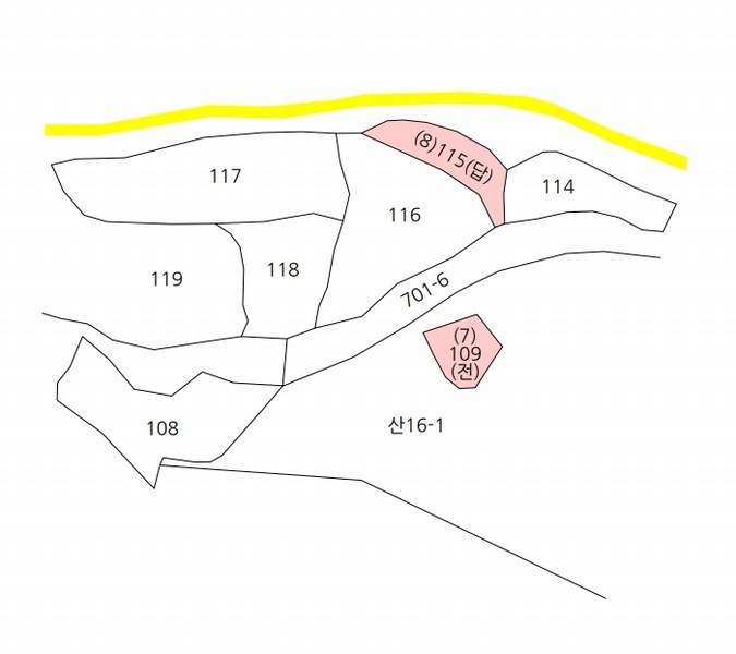 2025타경4278 충청북도 괴산군 청안면 청용리 109 농지 경매 이미지