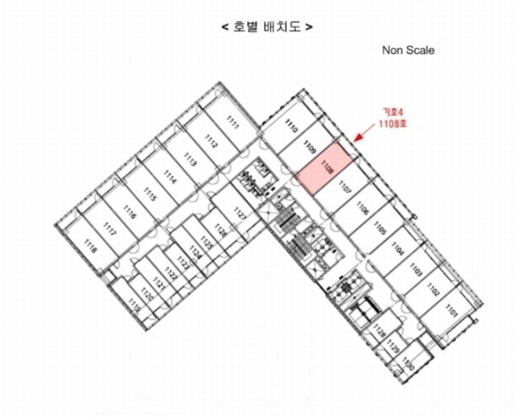 2024타경95730 경기도 화성시 동탄영천로 131, 동탄코너원스마트타워 11층 1108호 아파트형공장 경매 이미지