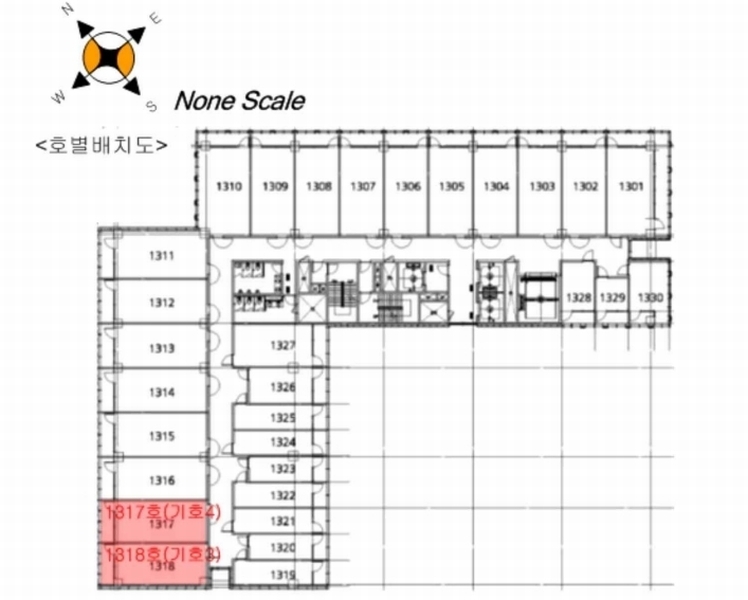 2025타경956 경기도 화성시 동탄구 동탄영천로 131, 동탄코너원스마트타워 13층 1317호 아파트형공장 경매 이미지
