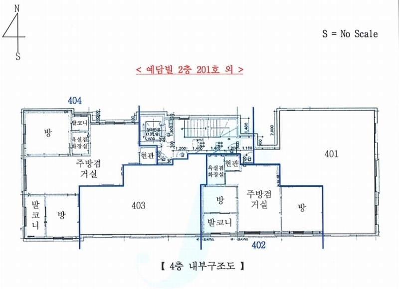 2025타경54882 경기도 수원시 권선구 서호서로15번길 9-12, 예담빌 4층 404호 다세대(빌라) 경매 이미지
