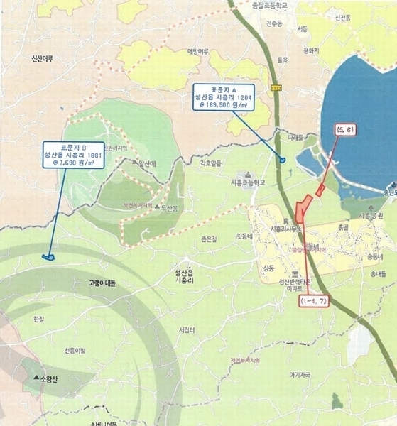 2025타경1598 제주특별자치도 서귀포시 성산읍 시흥리 980-39 임야 경매 이미지
