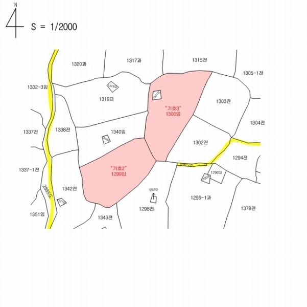 2025타경1696 제주특별자치도 서귀포시 안덕면 상창리 1299 임야 경매 이미지