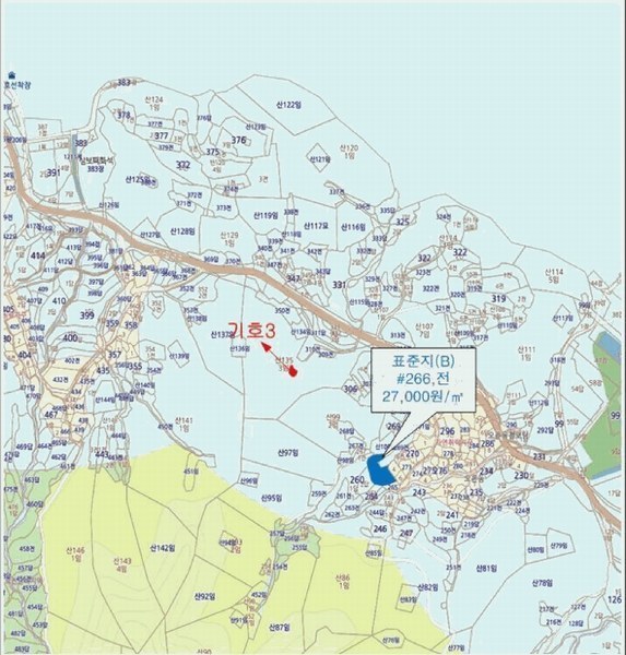 2024타경32756 경상남도 통영시 도산면 오륜리 308 농지 경매 이미지