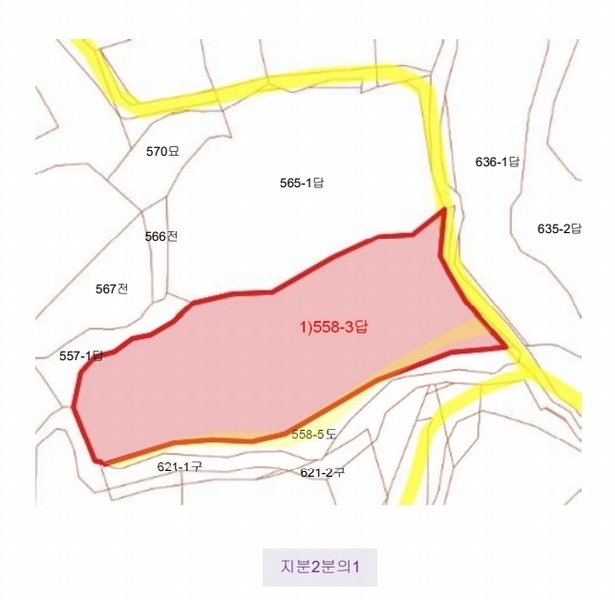 2025타경11222 경상남도 김해시 대동면 주중리 558-3 농지 경매 이미지