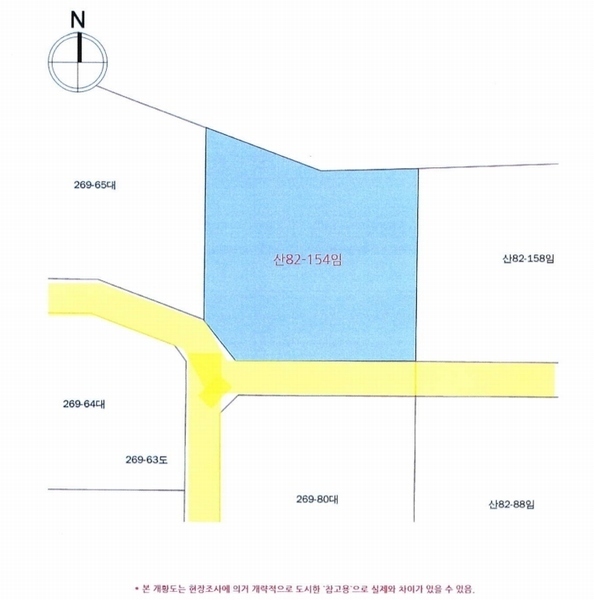 2025타경30813 경상남도 산청군 단성면 방목리 산82-154 임야 경매 이미지