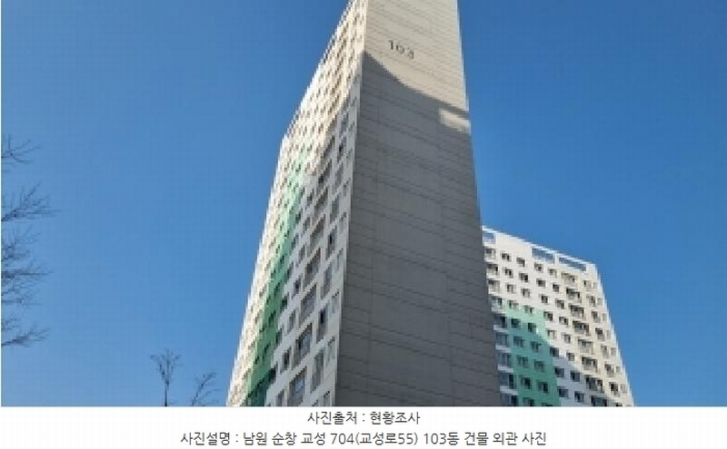 2025타경1198 전북특별자치도 순창군 교성로 55, 순창남양휴튼아파트 103동 2층 201호 아파트 경매 이미지