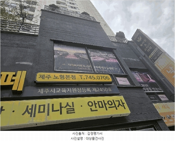 2025타경9057 제주특별자치도 제주시 1100로 3349, 인텔리젼트한빛아파트 2층 206호 근린상가 경매 이미지