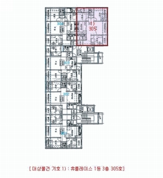 2025타경30514 전북특별자치도 부안군 곰소항길 22-17, 연립주택 3층 305호 다세대(빌라) 경매 이미지