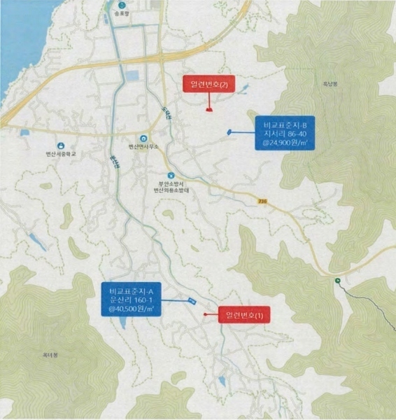 2025타경30524 전북특별자치도 부안군 변산면 운산리 146 농지 경매 이미지