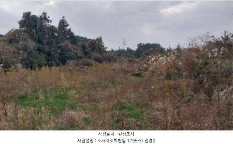 2025타경9155 제주특별자치도 제주시 회천동 1795-5 농지 경매 이미지