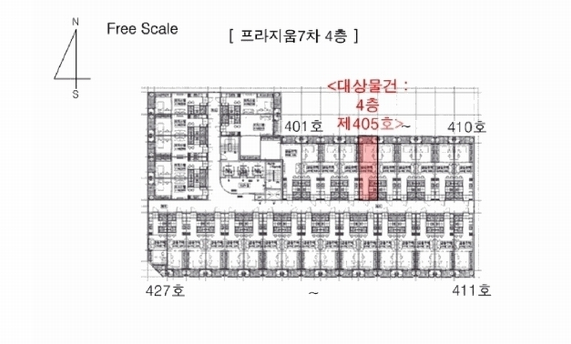 2025타경11529 충청남도 천안시 서북구 성정공원6길 37, 프라지움7차 4층 405호 아파트[공급11평형] 경매 이미지