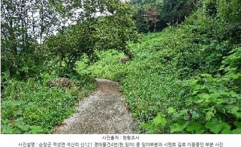 2025타경30235 전북특별자치도 순창군 적성면 석산리 산121 임야 경매 이미지