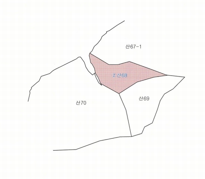 2025타경100299 경상북도 안동시 길안면 송사리 산68 임야 경매 이미지