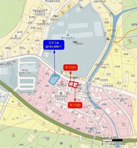 2025타경33313 전라남도 영광군 백수읍 천마리 591-3 대지 경매 이미지