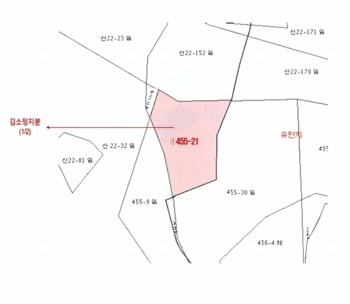 2025타경11660 경상남도 양산시 하북면 초산리 455-21 임야 경매 이미지