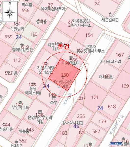 2025타경11668 서울특별시 강서구 까치산로 77-2, 더베네치아스위트 7층 702호 오피스텔 경매 이미지