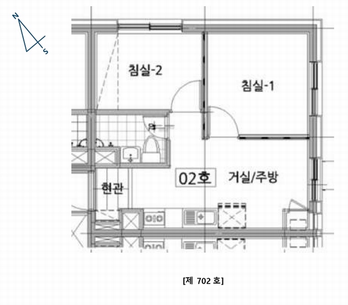 2025타경11668 서울특별시 강서구 까치산로 77-2, 더베네치아스위트 7층 702호 오피스텔 경매 이미지