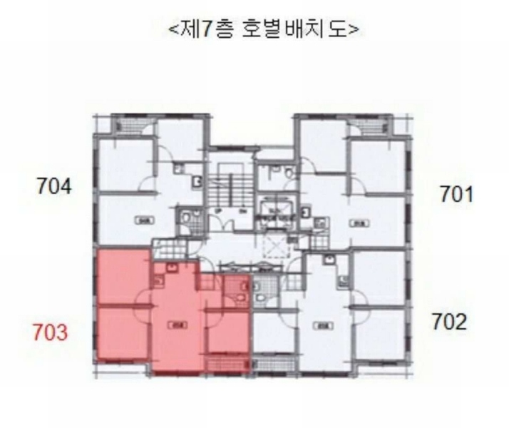 2025타경11683 서울특별시 강서구 화곡로42길 3, 포엠빌 7층 703호 오피스텔 경매 이미지