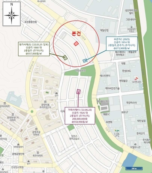 2025타경51751 전라남도 광양시 옥곡면 신금리 1807 대지 경매 이미지