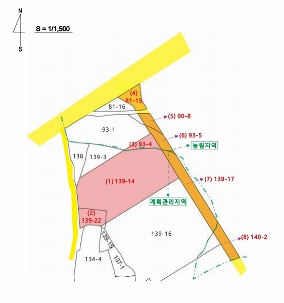 2025타경11709 충청남도 천안시 서북구 직산읍 석곡리 139-14 임야 경매 이미지