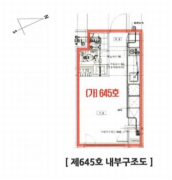 2025타경11713 서울특별시 구로구 구일로 130, 퀸즈파크구일 6층 645호 오피스텔[계약10평형] 경매 이미지