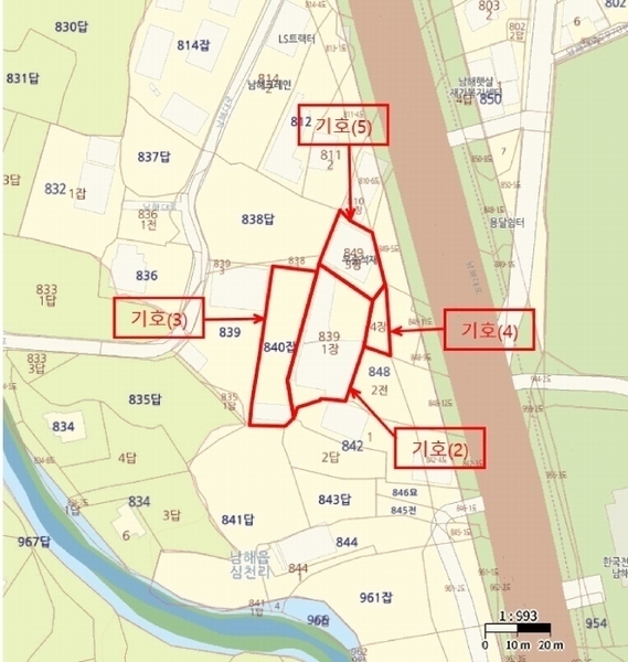 2025타경864 경상남도 남해군 남해읍 심천리 839-1 공장 경매 이미지