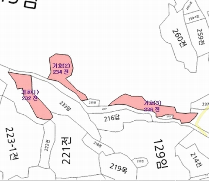 2025타경914 경상남도 산청군 삼장면 대포리 234 농지 경매 이미지