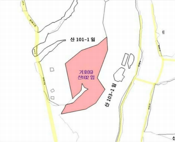 2025타경1026 경상남도 진주시 수곡면 효자리 산102 임야 경매 이미지