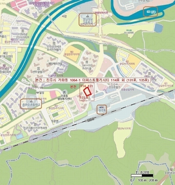 2025타경31401 경상남도 진주시 진주역로 116, 더퍼스트웰가시티 1층 131호 근린상가 경매 이미지