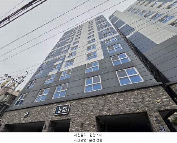 2025타경21850 부산광역시 동래구 여고북로123번길 33, 엘이즈N13 7층 705호 오피스텔 경매 이미지