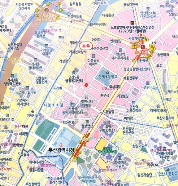 2023타경64487 부산광역시 연제구 거제천로124번길 40, 수림하우스 10층 1002호 오피스텔 경매 이미지