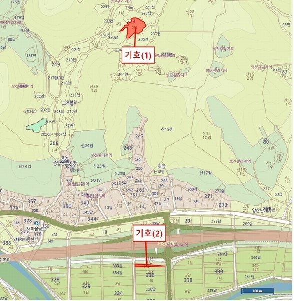 2025타경70 충청북도 영동군 양강면 묵정리 228-2 농지 경매 이미지