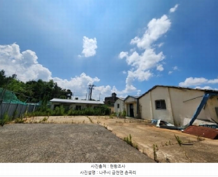 2025타경33463 전라남도 나주시 금천면 촌곡리 304-10 공장 경매 이미지