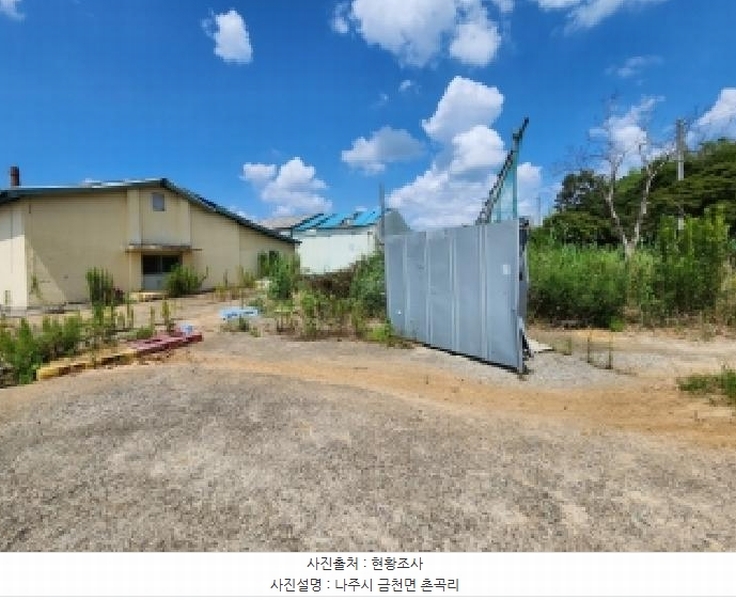 2025타경33463 전라남도 나주시 금천면 촌곡리 304-10 공장 경매 이미지
